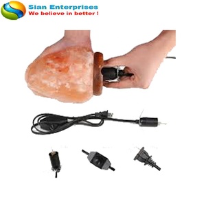 Lampe de sel de roche de haute qualité 2-3kg lampes de sel ionisant de guérison naturelle lampes de l'himalaya-entreprises siennes - Product Image 6