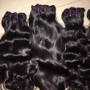 Grade 9A Vierge Remy Mèches de Cheveux Péruviens 100% Remy Trame Unique Cheveux Indiens 10A Grade Extensions de Cheveux Humains - Product Image 1