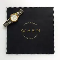 לוגו מותאם אישית סיטונאי מיקרופייבר שעון ניקוי בד