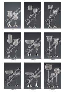 Bougie photophore en aluminium cristal support de chandelier votif décoration d'hôtel de maison élégante décoration de salon mariage autres bougeoirs - Product Image 6