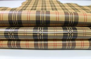 Cuero estampado de doble cara a cuadros y negros, piel de oveja suave, Napa, piel de oveja de la mejor calidad, venta al por mayor - Product Image 2