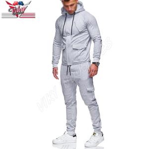 ชุดวอร์มสำหรับผู้ชายชุดวอร์มแขนยาวพิมพ์ลายโลโก้ตามสั่งสำหรับผู้ชายชุดกีฬาสำหรับฝึกซ้อม - Product Image 2