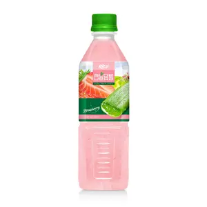 Bom gosto Boa Saúde Fabricante Vietnã 0.5L Pet Garrafa Morango Aloe Vera Bebida