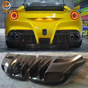 Pour <span class=keywords><strong>Ferrari</strong></span> F12 2013-2015 Pièce auto Kit carrosserie lèvre de pare-chocs avant en fibre de carbone Refit - Product Image 1