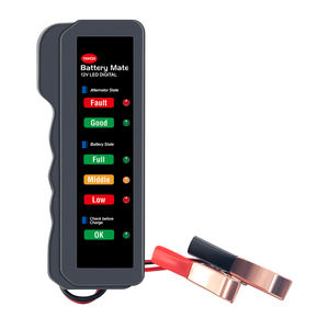 Probador de batería de coche BM310, 12V, Digital, <span class=keywords><strong>6</strong></span> luces LED, Clip de cobre, alternador, herramienta de diagnóstico de batería automática para motocicleta - Product Image 2