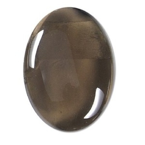 High quality smoky quartz Oval Jewelry Pendant Stone Oval Cabochon Jewelry Natural Stone Healing Crystal Gemstone wholesaler - Product Image 1