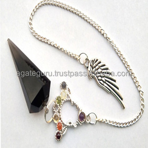 Péndulo curativo de cuarzo ahumado, Tutorial, Chakra cono - Product Image 1