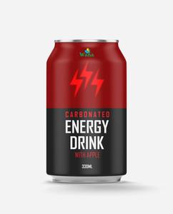 Potente lata de 330ml carbonatada natural sabor a manzana jugo refresco puré color certificado Halal empaquetado a granel - Product Image 2