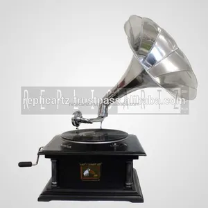 Offre Spéciale décoratif indien Gramophone Vintage tourne-disques rétro Gramophone