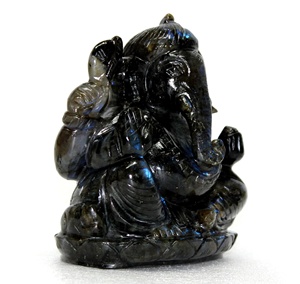 Escultura tallada a mano de Ganesha labradorita, estatua tallada a mano, Piedras naturales, piedra curativa de cristal, gran oferta - Product Image 4
