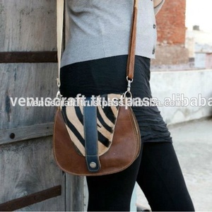 100% cuir véritable Vintage Style occidental Preppy bandoulière sacs à bandoulière avec rabat imprimé léopard multicolore Unique pour dames - Product Image 3