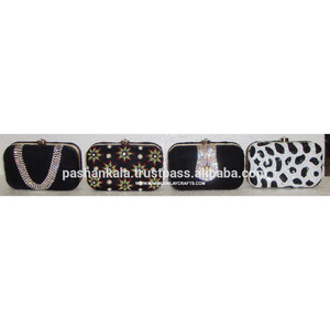 Exclusive Indian Zari Hand Embroidery Clutch Purse - Product Image 1