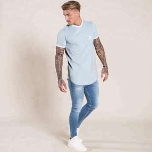 De manga corta de cuello redondo de importación tela camisetas para hombres fabricación por ojo de halcón Co. ( PayPal verificado) - Product Image 2