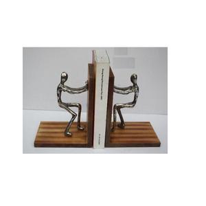 Extremo de libro Chapado en níquel, hecho en aluminio y madera, decoración del hogar, soportes de Metal, artesanías de Metal - Product Image 6