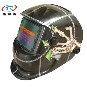 TRQ Solar Power Automatic Darkening Electronic Comfortable Headgear Welding Helmet For Welding