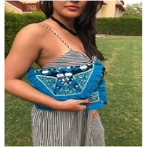 Bolso de Mano Estilo Indio Hecho a Mano para Mujer, con Estilo Étnico Indio, Bolsos Banjara Auténticos y Detallados - Product Image 1