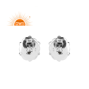 Pendientes de piedras preciosas de diópsido de cromo Pendientes de diseño de plata oxidada Fabricante de joyas - Product Image 3