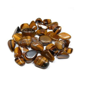 Piedra preciosa tipo ágata de ojo de tigre caído Artesanía de piedra semipreciosa para curación espiritual - Product Image 1