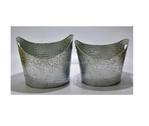 กระถางต้นไม้ชุบสังกะสีสำหรับตกแต่งสวนกระถางต้นไม้กลางแจ้งในห้องสีเขียว - Product Image 6