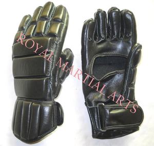 Escrima / Kali guantes de M/O de piel de vaca de cuero de esgrima Arnis Eskrima bastón cabeza