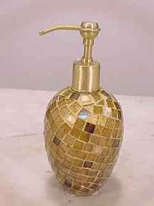 Distributeur de savon en verre transparent pour salle de bain à usage décoratif - Product Image 5