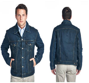Veste Letterman en coton denim à la mode conçue sur mesure pour hommes veste en jean grande taille du fabricant professionnel bangladais - Product Image 3