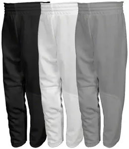 Pull-Up Softball/Baseball Pant cinto loop calça de beisebol de qualidade Premium para desempenho aprimorado-confortável