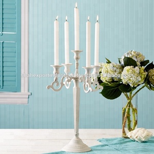 Top Trending 5-Arm Orange Aluminum Eco-Friendly Modern Art Unique <b>Candelabra</b> for Home Wedding Christmas Floor Decoration - Product Image 3