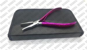 Kit de Pinzas para Extensiones de Cabello con Cinta Adhesiva de Acero Inoxidable con Mango Rosa - Product Image 4
