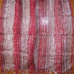 Bhagalpuri <b>Silk</b> Stripe Printed Stole Lightweight Summer <b>Scarf</b> Manufactured and Exported by Bhagalpuri <b>Silk</b> - Product Image 1