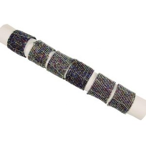 Attractive Looking Home & Hotel Catering Used Customized Rounded Shape Crystal <b>Beads</b> Design Tissue Holder Napkin Ring For Home - Product Image 1
