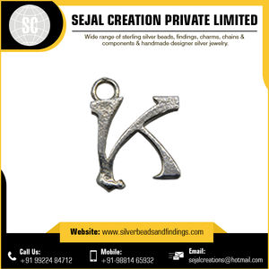 Alfabeto de Plata de Ley 925 con letra en V, calidad superior - Product Image 5