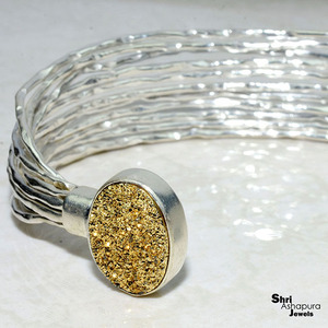 Bracelet élégant en argent sterling 925 doré de forme ovale Bijoux en argent frais Bijoux en argent Offre Spéciale - Product Image 3