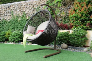 EAGLE COLLECTION-Hamaca de mimbre sintética moderna, modelo de columpio para exteriores con estilo, para uso en jardín, diseño más novedoso, material metálico, para uso en el jardín - Product Image 5