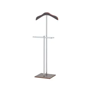 clothes suit valet rack stand with wooden hanger