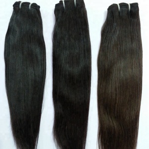 Venta al por mayor 100% indio virgen Remy extensiones de cabello ondulado natural del pelo humano que teje DHL durante la noche envío de la India - Product Image 6