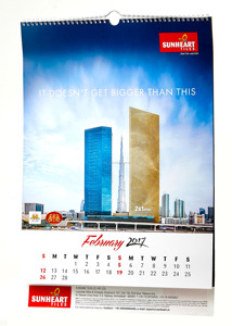 ปฏิทินติดผนังโต๊ะธุรกิจที่ทนทานทำจากกระดาษคราฟท์เคลือบกระดาษออฟเซ็ตตัวเลือกกระดาษมีให้เลือกในสไตล์กระดาษแฟนซี - Product Image 6