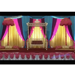 Pakistan Bruiloft Decor Swing Mooie Bruiloft Mehandi Stage Swing Indiase Bruiloft Swing Set Decoratie