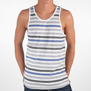 High Quality Knitted Cotton Men's Gym Stringer Tank <b>Top</b> Breathable Eco-Friendly Quick Dry Fitness Running Logo Casual - Product Image 4
