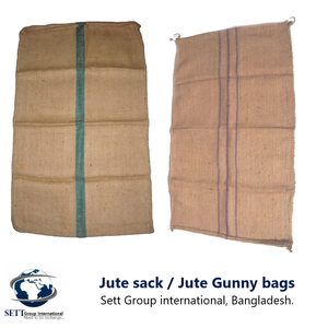 Bangladeshi Reusable Embossed Gunny Bag Biodegradable Natural Jute <b>Textile</b> <b>Packaging</b> for Food Industrial Use - Product Image 2