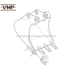 Pasador/Bloqueo de Diente de Cucharón VOE 14524711 V80P VMP, Grado de Construcción para Excavadoras y Cargadoras de Ruedas - Product Image 6