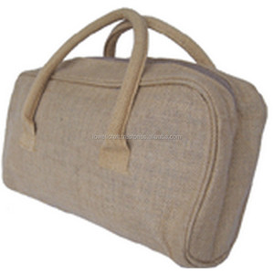 Eco-Friendly Handmade Jute Conference/<b>Overnight</b>/Weekend Travel Carry-On Tote <b>Bag</b> Medium Size Delhi Origin Sustainable Natura - Product Image 3