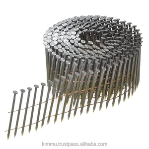 Đinh cuộn chất lượng cao, xuất xưởng trực tiếp, đầu dẹt 15 độ, đóng cuộn, đinh đóng khung 2 1/4 inch - Product Image 1