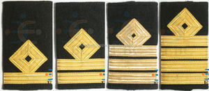 Patch d'épaulette OEM à acheter auprès du fabricant OEM Accessoires d'épaulettes radio à fourchette et couteau pour le personnel de soutien des navires de yacht - Product Image 5