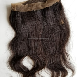 ร้อนขายตรงผมขยายผมมนุษย์บราซิล13X4ผ้าไหมฐานด้านหน้า - Product Image 3