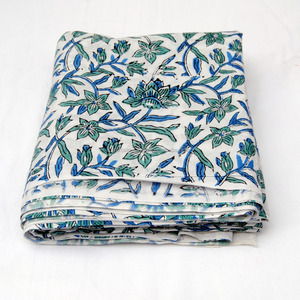 New Arrival Ethnic Art Sanganeri Hand Block Floral Printed Indian Cotton Fabric Soft Dress Making Material Home Decor Wholesale - Product Image 1