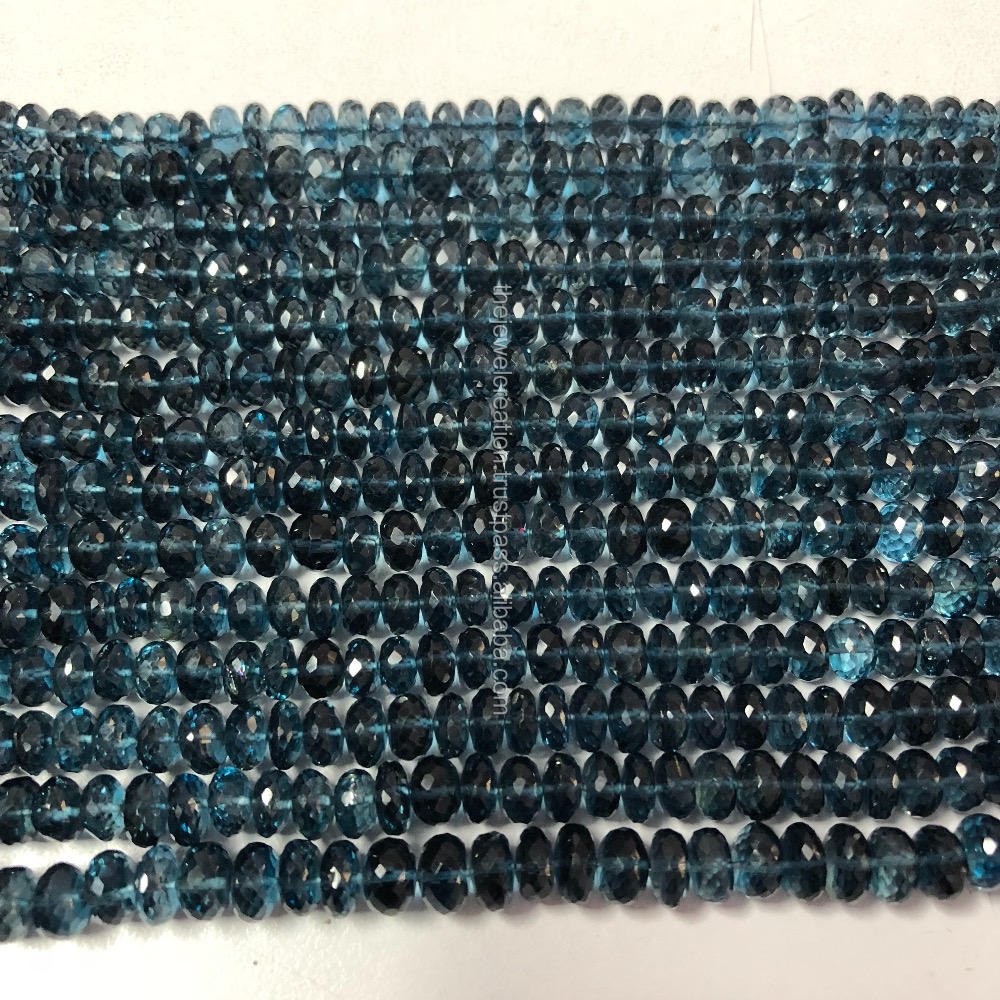 Natural London Blue Topaz Beads Perfect for Jewelry Making