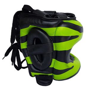 Protector de Cabeza de Cuero Vacuno de Alta Calidad con Logotipo Personalizado e Impresión por Sublimación para Entrenamiento de MMA y Kick Boxing - Product Image 2