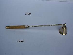 ที่ดับเทียนทองเหลืองชุบทองแดงโบราณ อุปกรณ์เสริมสำหรับเทียน ที่ดับเทียนโลหะ ผิวสัมผัสแบบทองแดง - Product Image 4