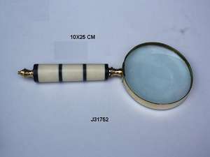 Bone Inlay Handle in Natural Polish Finish <b>Magnifying</b> <b>Glass</b> Men Gifts Bone <b>Magnifying</b> <b>Glasses</b> - Product Image 6